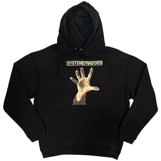 System Of A Down Unisex Pullover Hoodie: Hand - System Of A Down - Produtos -  - 5056737218015 - 