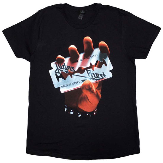 Judas Priest Ladies T-Shirt: British Steel - Judas Priest - Merchandise -  - 5056737263015 - July 4, 2024