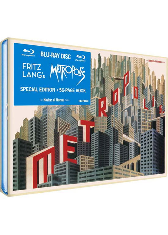 Cover for METROPOLIS RECONSTRUCTED  RESTORED Bluray · Metropolis (Reconstructed &amp; Restored) (Blu-ray) (2010)