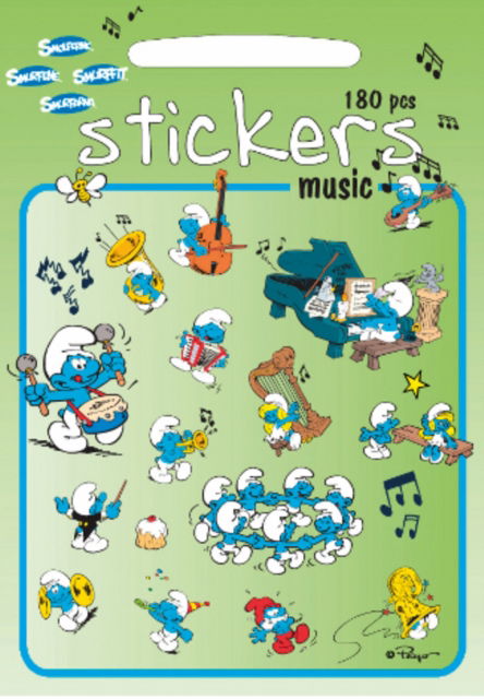 Smurf Stickers Music - Smurfs - Barbo Toys - Annen - GAZELLE BOOK SERVICES - 5704976080015 - 13. desember 2021