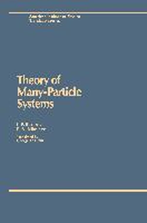 Cover for I.p. Bazarov · Theory of Many-particle Systems - Aip Translation S. (Hardcover Book) (1989)