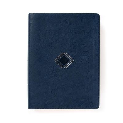 Cover for George Guthrie · CSB Day-by-Day Chronological Bible, Navy LeatherTouch (Bok i konstläder) (2022)