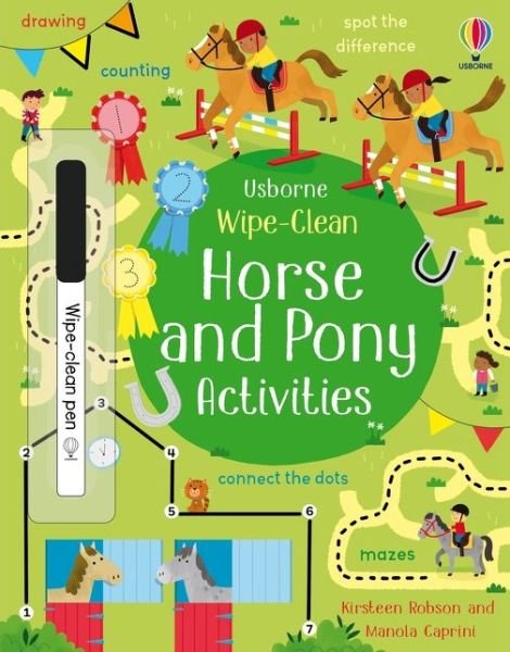 Wipe-Clean Horse and Pony Activities - Wipe-clean Activities - Kirsteen Robson - Books - Usborne Publishing Ltd - 9781474989015 - May 27, 2021