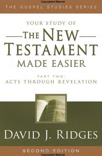 Cover for David J. Ridges · The New Testament Made Easier Part 2 Revised Edition (Gospel Studies (Cedar Fort)) (Paperback Book) (2010)