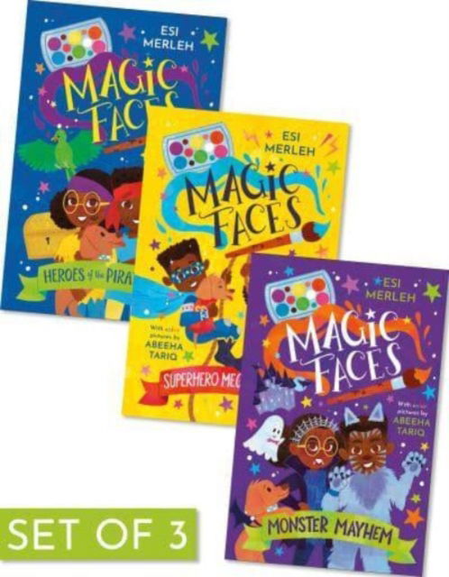 Magic Faces (Set of 3) - Esi Merleh - Books - Jolly Fish Press - 9781631638015 - 2024