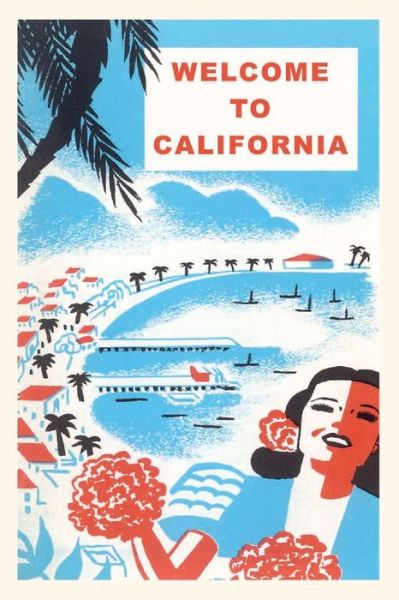 Cover for Found Image Press · The Vintage Journal Welcome to California, Bay with Piers (Paperback Book) (2022)