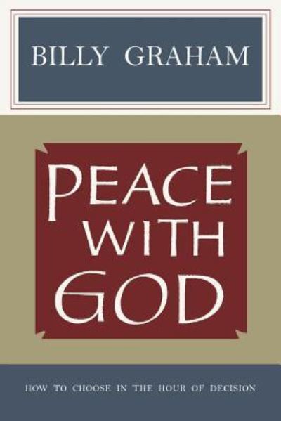 Cover for Billy Graham · Peace with God (Paperback Book) (2019)