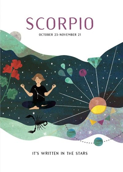 Cover for Astrology: Scorpio - It's Written in the Stars (Hardcover Book) (2019)