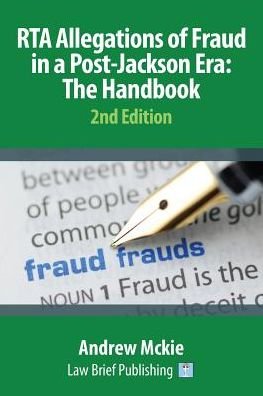 Cover for Andrew Mckie · RTA Allegations of Fraud in a Post-Jackson Era: The Handbook (Paperback Book) (2016)