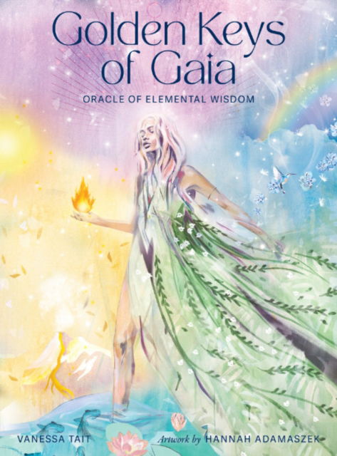 Cover for Tait, Vanessa (Vanessa Tait) · Golden Keys of Gaia: Oracle of Elemental Wisdom (Book) (2024)