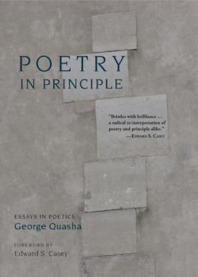 Cover for George Quasha · Poetry In Principle (Paperback Book) (2019)