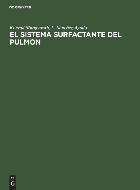 Cover for Morgenroth · El sistema surfactante del p (Book) (1988)