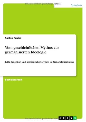 Cover for Fricke · Vom geschichtlichen Mythos zur g (Book) [German edition] (2012)