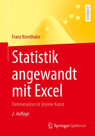 Cover for Kronthaler · Statistik angewandt mit Excel (Book) (2021)