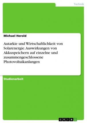 Cover for Herold · Autarkie und Wirtschaftlichkeit (Bog)