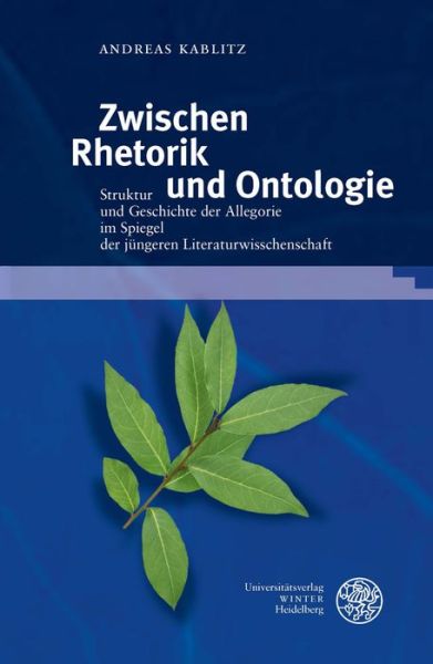 Cover for Kablitz · Zwischen Rhetorik und Ontologie (Book) (2017)