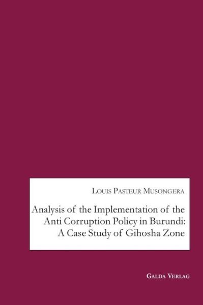 Cover for Musongera · Analysis of the Implementatio (Book) (2019)