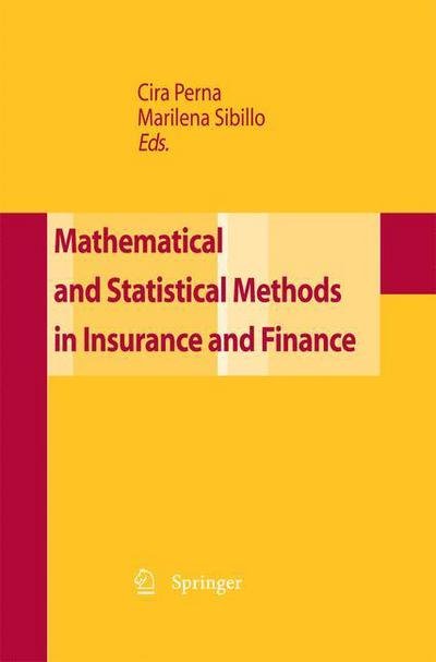 Cover for Cira Perna · Mathematical and Statistical Methods for Insurance and Finance (Pocketbok) [2008 edition] (2014)