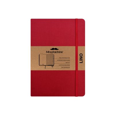 Cover for Moustachine · Moustachine Classic Linen Medium Classic Red Squared Flex (Book) (2024)