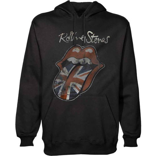 Cover for The Rolling Stones · The Rolling Stones Unisex Pullover Hoodie: Union Jack Tongue (Hoodie)