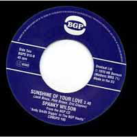 Cover for Spanky Wilson · You / Sunshine of Your Love (7&quot;) (2013)