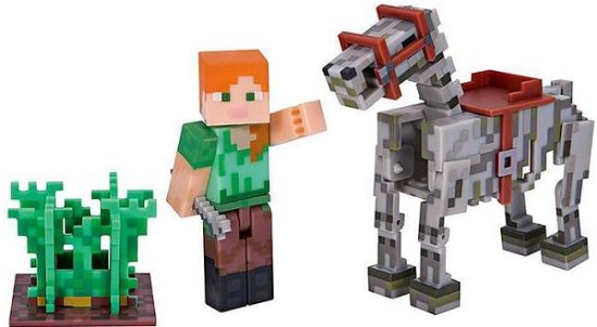 Cover for Character · Minecraft - Alex Figure with Skeleton Horse (Toys)