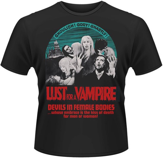 Cover for Horror · Lust for a Vampire Black (T-shirt) [size S] (2013)