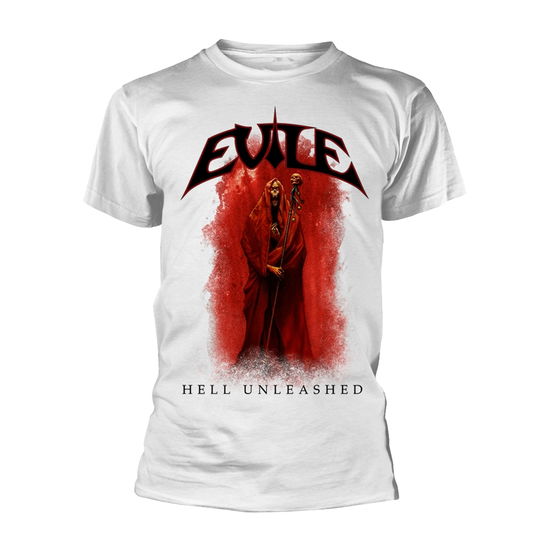 Cover for Evile · Hell Unleashed (White) (T-shirt) [size XXL] [White edition] (2021)