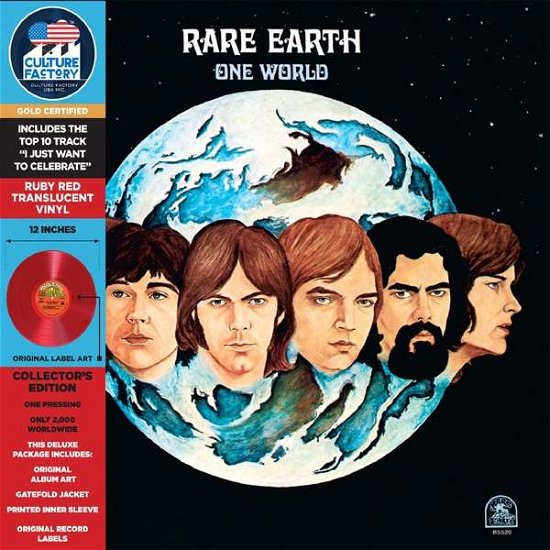 One World (Red Vinyl) - Rare Earth - Musikk - CULTURE FACTORY - 0819514012016 - 10. desember 2021
