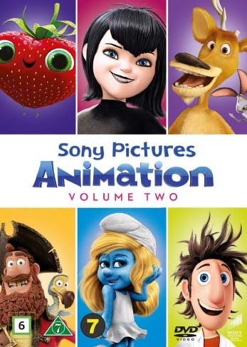 Cover for Sony Pictures Animation Volume 2 · Det Regner Med Frikadeller 2 / Hotel Transylvania / Boog &amp; Elliot 2 - Vilde Venner Mod Husdyrene / Piraterne / Smølferne 2 (DVD) (2016)