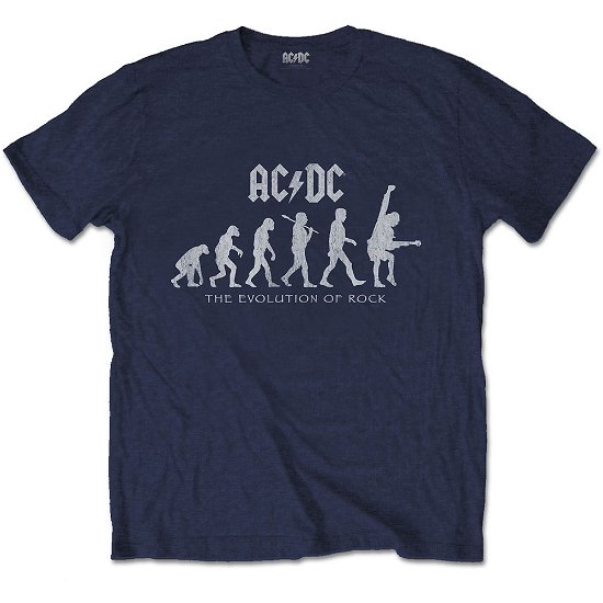 AC/DC Unisex T-Shirt: Evolution of Rock - AC/DC - Marchandise -  - 5056368631016 - 