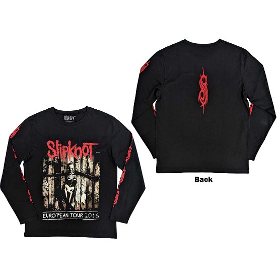 Slipknot Unisex Long Sleeve T-Shirt: The End So Far Group Photo Tribal-S Nonagram (Back & Sleeve Print) - Slipknot - Merchandise -  - 5056561090016 - 
