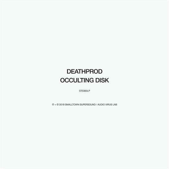 Occulting Disk - Deathprod - Muziek - SMALLTOWN SUPERSOUND - 7072822360016 - 25 oktober 2019