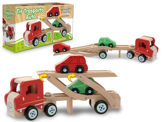 Theorem: Made Of Wood - Wooden Car Transport Truck With 2 Toy Cars Included - Teorema - Merchandise -  - 8017967405016 - 