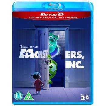 Cover for Monsters Inc 3D · Monsters Inc 3D+2D (Blu-Ray) (2013)