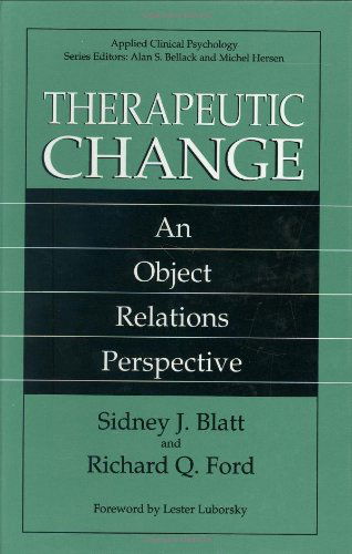 Cover for Sidney J. Blatt · Therapeutic Change: An Object Relations Perspective - NATO Science Series B: (Hardcover Book) [1994 edition] (1994)