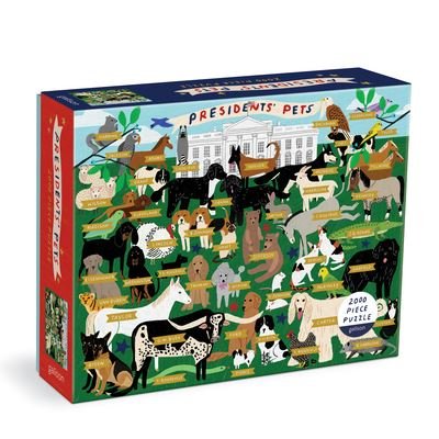 Cover for Galison · Presidents' Pets 2000 Piece Puzzle (GAME) (2022)
