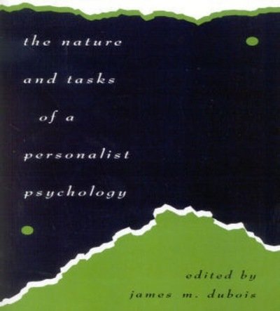 Cover for James M. DuBois · The Nature and Tasks of a Personalist Psychology (Paperback Book) (1995)