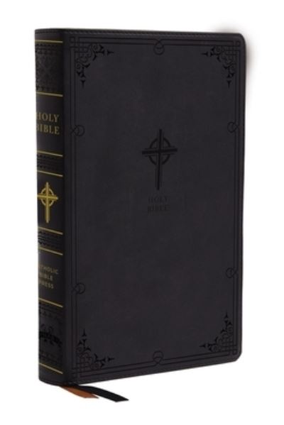 Cover for Catholic Bible Press · NABRE, New American Bible, Revised Edition, Catholic Bible, Large Print Edition, Leathersoft, Black, Thumb Indexed, Comfort Print: Holy Bible (Leather Book) [Large type / large print edition] (2021)