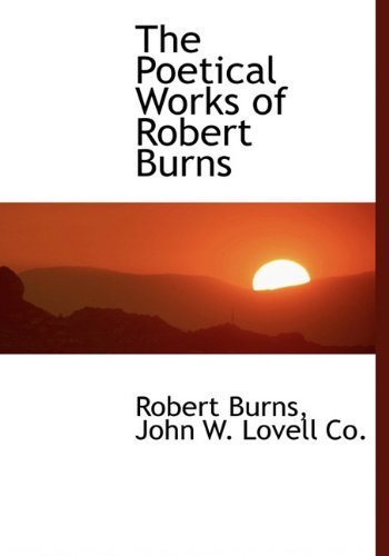 Cover for Robert Burns · The Poetical Works of Robert Burns (Hardcover bog) (2010)