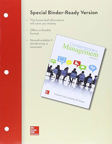 Loose Leaf Contemporary Management with Connect Access Card - Gareth Jones - Books - McGraw-Hill Education - 9781259631016 - November 14, 2014