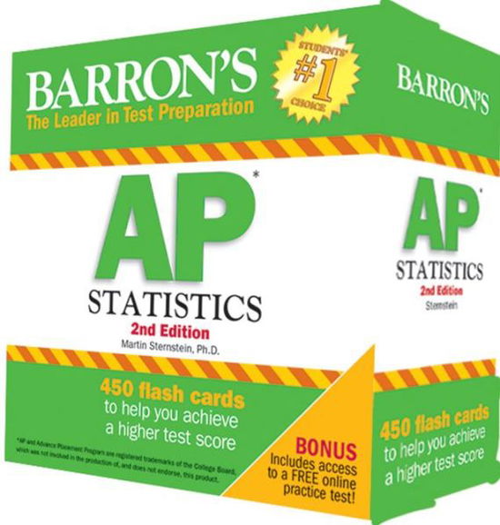 Cover for Martin Sternstein · Barron's AP Statistics Flash Cards (Flashcards) [Second edition] (2014)