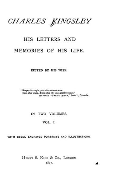 Cover for Charles Kingsley · Charles Kingsley, His Letters and Memories of His Life - Vol. I (Taschenbuch) (2016)