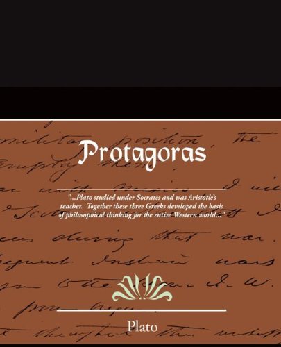 Protagoras - Plato - Books - Book Jungle - 9781605975016 - April 18, 2008