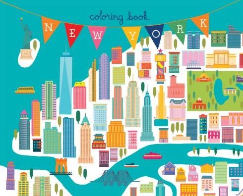 Cover for Min Heo · New York Coloring Book (Pocketbok) [Mini edition] (2016)