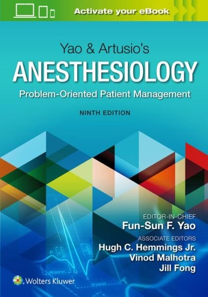 Cover for Yao Fun-sun F. · Yao &amp; Artusio’s Anesthesiology: Problem-Oriented Patient Management (Innbunden bok) (2020)