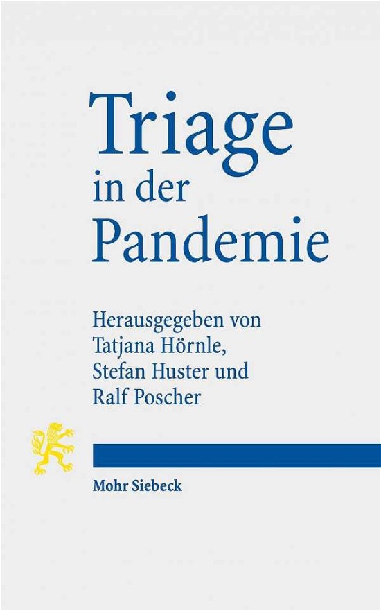 Cover for Triage in der Pandemie (Paperback Book) (2021)