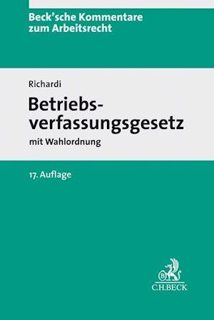 Cover for Reinhard Richardi · Betriebsverfassungsgesetz (Hardcover Book) (2021)