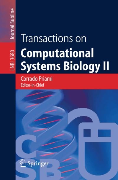 Cover for A Zelikovsky · Transactions on Computational Systems Biology - Lecture Notes in Computer Science (Taschenbuch) (2005)