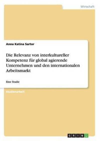 Cover for Sartor · Die Relevanz von interkulturelle (Book) (2015)